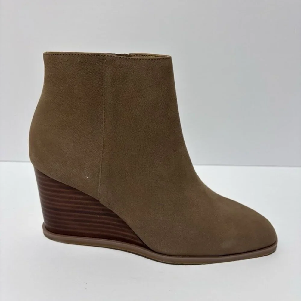 NYDJ Women’s Joan Brown Wedge Ankle Booties, Size 7 M